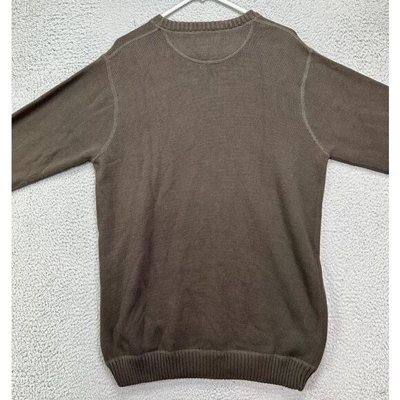 Eddie Bauer Crew Neck Sweater Mens Large Tall‎ Brown Pullover Long Sleeve NEW - Picture 2 of 8